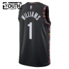 Dres Brooklyn Nets Ziaire Williams Nike 2025-26 City Edition Crno Swingman - Dječji